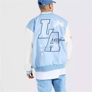 Ropa con logo personalizado de Letterman, chaqueta, parches, plantilla de fuente, el mejor material para chaquetas del equipo universitario con manga de cuero - Product Image 5