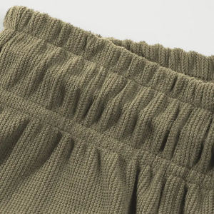 Short en coton mélangé décontracté d'été pour hommes, taille moyenne élastique, cordon de serrage, poches à carreaux anti-rides Cargo XS Service OEM - Product Image 4