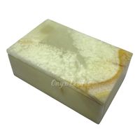 Boîte à bijoux en marbre rose onyx et bois, faite à la main, écologique, résistante à l'humidité et aux rayures, avec pieds en laiton, logo personnalisé, OEM ODM