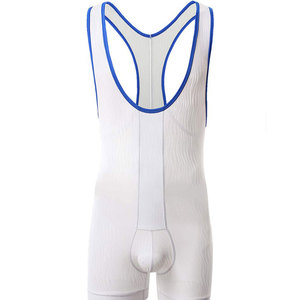 Wrestling <b>Singlets</b> <b>For</b> <b>Men</b> Comfortable Fit Lightweight Fabric <b>For</b> Training Practice Gym Workout And Competition Sports Use - Product Image 6