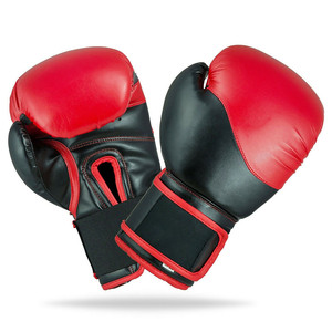 Gants de boxe personnalisables en PU léger, vêtements de combat de qualité, respirants, évacuant l'humidité, réglables, à crochet, arts martiaux - Product Image 1