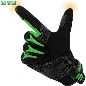 Gants de moto d'hiver Alpha Racing, à doigts entiers, coupe-vent, respirants, antidérapants, unisexes, design personnalisé, en cuir de haute qualité - Product Image 4