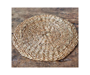 Wholesale Straw Coaster Natural Boho Round Woven Macrame <b>Placemats</b> Seagrass <b>Placemat</b> - Product Image 1