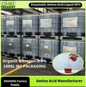 Aminoácido Enzimático de Origen Vegetal Shihong 50% (8-0-0) |   Solución para el Estrés de las Plántulas, Fertilizante Orgánico |   Fertilizante Foliar para Suelo Certificado por OMRI - Product Image 3