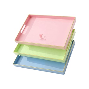 Decorative Lacquer Serving Tray for <b>Coffee</b> <b>Table</b>, Kitchen and Dining Room, Eco Friendly Wholesale - Product Image 1