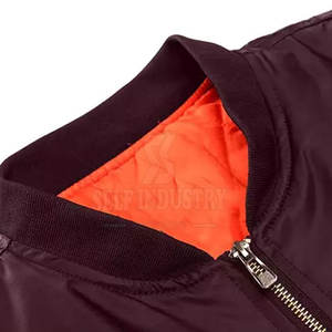 2025 nouveauté hommes col montant Bomber veste décontracté haute rue Style avec Logo avant respirant Offre Spéciale manteau d'hiver - Product Image 3