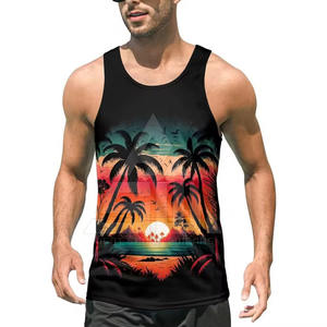 Débardeur Homme Uni en Spandex/Coton Léger de Haute Qualité, Confectionné avec les Meilleurs Matériaux, Personnalisable avec Logo, Idéal pour la Gym, Vente Chaude, Service OEM - Product Image 1