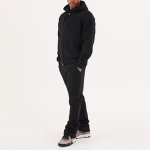 Nuevo conjunto de 2 piezas transpirable para hombre, ropa informal, chándales, 100% algodón, calidad superior, conjuntos de Jogger hechos en fábrica - Product Image 5