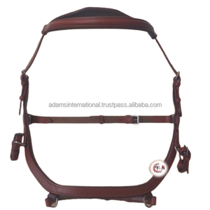 Logotipo personalizado del fabricante internacional de Adams, brida ostentosa, carreras de caballos ecuestres, equipo de equitación de cuero, mayorista - Product Image 2