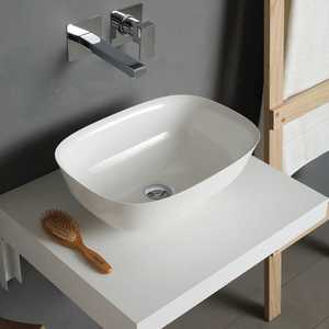 Étagère de salle de bain en bois blanc de 90 cm, solution de rangement élégante de style Vieste - Product Image 6