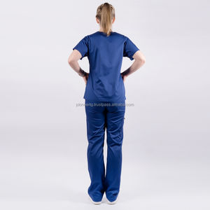 ชุดโรงพยาบาลคุณภาพสูงขัดทางการแพทย์จากเวียดนามสแปนเด็กซ์ยืดชุดพยาบาลขัดเครื่องแบบขายส่ง - Product Image 2