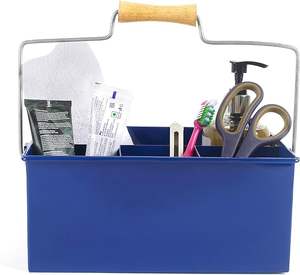 New Galvanized Cutlery Holder With Wood Combination New Design Metal Cutlery Holder for Dish and Spoon New Style <b>Utensils</b> Holder - Product Image 4