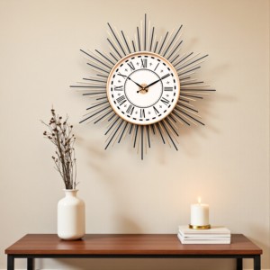 Exportateur indien d'horloges murales en fer pour les maisons modernes, les bureaux et la décoration intérieure contemporaine, disponible en grande quantité - Product Image 2