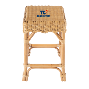 Tabouret de comptoir en rotin artisanal, chaise en rotin naturel faite à la main pour îlot de cuisine, bar, taille et couleur personnalisées, fabriqué au Vietnam - Product Image 2