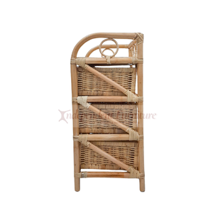 Vente de gros Meuble de salon 3 tiroirs en rotin naturel Meuble de maison - Product Image 4