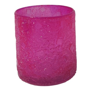 Candelabros vacíos de lujo azules cielo personalizados decorativos, linternas y tarros con mosaico de vidrio para decoración del hogar y boda - Product Image 5