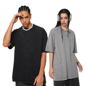 เสื้อยืดแขนสั้นสำหรับผู้ชายผ้าฝ้ายหนัก270ก. สำหรับชายชายหญิงทำโลโก้แบบวินเทจตามสั่ง2025 - Product Image 2