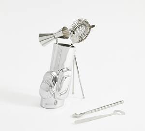 Juego de Herramientas de Barra de Acero Inoxidable Escultural con Soporte Artístico, Accesorios Profesionales para Cócteles, Decoración Duradera y de Lujo para Bar en Casa - Product Image 2