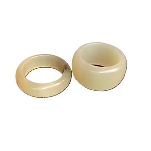 Anillos de dedo hechos a mano de búfalo y cuerno de buey, diseño personalizable, anillos de dedo ajustables de cuerno de buey para joyería Bohemia - Product Image 6