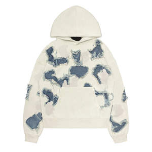 Sweat-shirts à capuche personnalisés 500 g/m², unis, surdimensionnés, à épaules tombantes, en molleton de coton, sweats-shirts de luxe, lourds, de haute qualité - Product Image 6