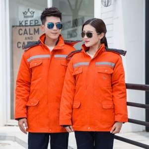 Chaqueta de invierno unisex para guardias de seguridad impermeable de alta visibilidad chaqueta de bombardero reflectante ropa de seguridad reflectante para - Product Image 3