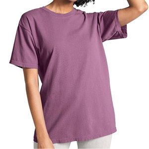 T-shirt d'été en coton à manches courtes pour femmes-Hauts de sport décontractés solides avec séchage rapide et caractéristiques respirantes Options personnalisables - Product Image 1
