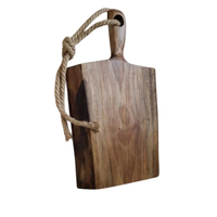 Planche à découper en bois d'olivier moderne de haute qualité, créative, avec poignée, écologique, personnalisable, ustensiles de cuisine pour restaurants et hôtels