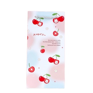 Bolsas de regalo de papel de conejito de cerezo al por mayor con asas | Embalaje de regalo Kraft impreso personalizado para niños y fiestas-(estilo 02) - Product Image 4