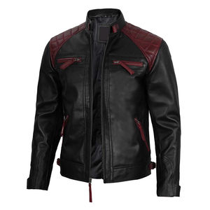 Ropa de hombre 2024 chaquetas de moda de cuero para hombre bolsillos manga larga prendas de vestir chaqueta de moda de cuero ancho para hombre - Product Image 1