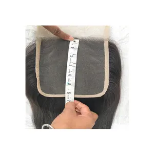 Virgin Human Hair 6x6 Straight HD Lace Hair Closure 100% Raw Unprocessed Hair Extensions from Top Listed Indian Supplier