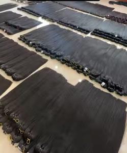 Tissage en lot vietnamien, Extensions de cheveux humains lisses, à os 100% naturel, bon marché, vente en gros - Product Image 6