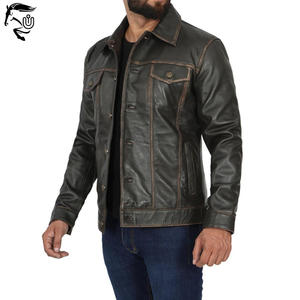 Chaquetas de cuero sostenibles de alta calidad para hombre, ropa de calle transpirable de secado rápido para hombre - Product Image 2