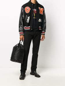 Chenille Logos Varsity Veste Pour Hommes Broderie Logos Hommes Varsity Veste Femmes Chili Patches Letterman Veste - Product Image 4