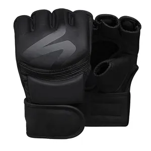 Wholesale Custom Design Mma Gloves Wholesale UFC MMA Grappling Half Finger Gloves Genuine Leather