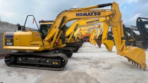 Excavatrice sur chenilles Komatsu PC130-7K d'occasion bien entretenue, 13 tonnes, pour travaux de terrassement - Product Image 5