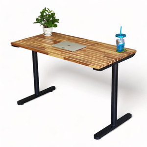 โต๊ะคอมพิวเตอร์ไม้อะคาเซียขาเหล็ก 120x60 ซม. ประกอบง่าย TIO HBTO019 - Product Image 1