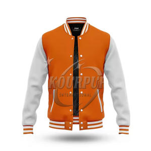 Chaqueta Letterman Personalizada 100% Algodón para Hombre, Nuevo Estilo Invernal con Cuello Alto, Ropa Premium Personalizada, Transpirable - Product Image 5