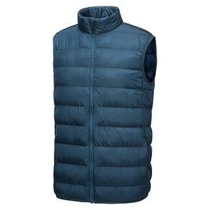 Chaqueta acolchada informal de alta calidad para hombre, chaleco de lana transpirable, ropa exterior de invierno, capucha a prueba de viento, cremallera, técnica de lavado sólido - Product Image 3