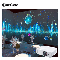 Équipement publicitaire original table murale vidéo affichage de l'écran expérience immersive 3d hologramme projecteur interactif restaurant