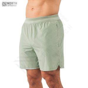 Pantalones Cortos Deportivos Casuales de Poliéster de Secado Rápido para Hombre, Cintura Elástica, para Gimnasio, Tallas Grandes - Product Image 1