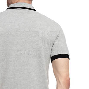 เสื้อยืดโปโลผ้าฝ้าย100% ของผู้ชายเสื้อโปโลแขนสั้นระบายอากาศได้ดีเสื้อยืดผู้ชายแบบลำลองแนวสตรีทเสื้อโปโลแบบเรียบโลโก้ออกแบบได้ตามต้องการ - Product Image 5