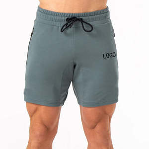 High Quality Cotton Elastane Lightweight Fleece <b>Zip</b> up <b>Pockets</b> Track <b>Shorts</b> <b>Mens</b> Workout <b>Shorts</b> for <b>Men</b> Cotton Sportswear - Product Image 6