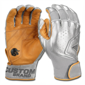 ถุงมือตีเบสบอลและซอฟต์บอลแบบสั่นสะเทือน ป้องกันการลื่น ผลิตจากหนังคุณภาพพรีเมียม ออกแบบสีได้ตามต้องการ ขายส่ง - Product Image 4