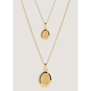 Parures de bijoux raffinés Mommy + Bb Maison : Colliers élégants avec pendentif ovale - Product Image 1