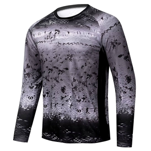 2025เสื้อตกปลาแขนยาวผ้าโพลีเอสเตอร์สแปนเด็กซ์เสื้อตกปลาลำลองระบายอากาศสำหรับผู้ชายบริการ OEM - Product Image 1