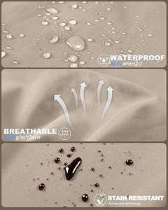 Veste softshell pour homme, élégante, légère, respirante, imperméable, coupe-vent et durable, idéale pour la randonnée en plein air, le camping, la course à pied - Product Image 5