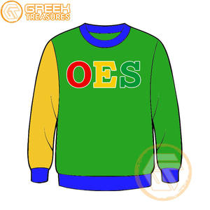 Orden personalizada Eastern Star Cotton Fleece bordado Invierno Mujer Ecológico 500g Suéter de alta calidad Ropa griega OES - Product Image 4