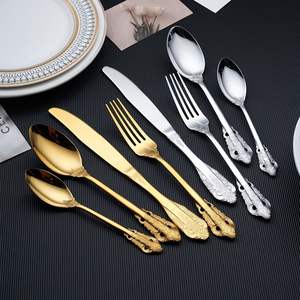Ensemble de couverts en métal classique, conçu pour les repas intemporels, les cuisines, les restaurants, les hôtels, les maisons, service fiable et élégant - Product Image 2