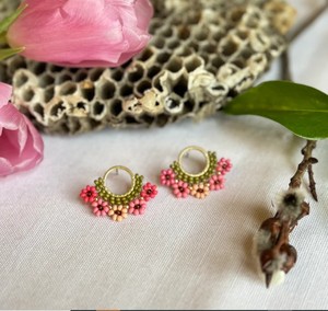 ต่างหูขอบลูกปัดสไตล์โบโฮพื้นเมืองต่างหูลูกปัดขนนกขนนก - Product Image 1