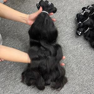 Luxe 100% vrais cheveux humains vague naturelle cheveux bruts vietnamiens en gros extensions de cheveux de trame - Product Image 4